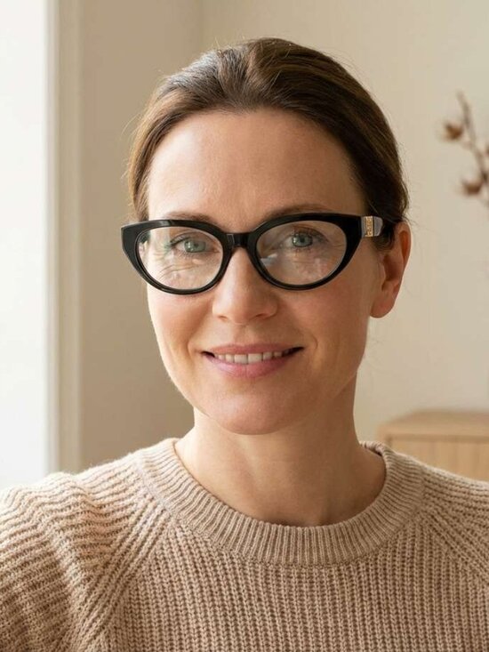 Versace VE3383 GB1 Black Cat Eye Women Eyeglasses Authentic NEW main image 9